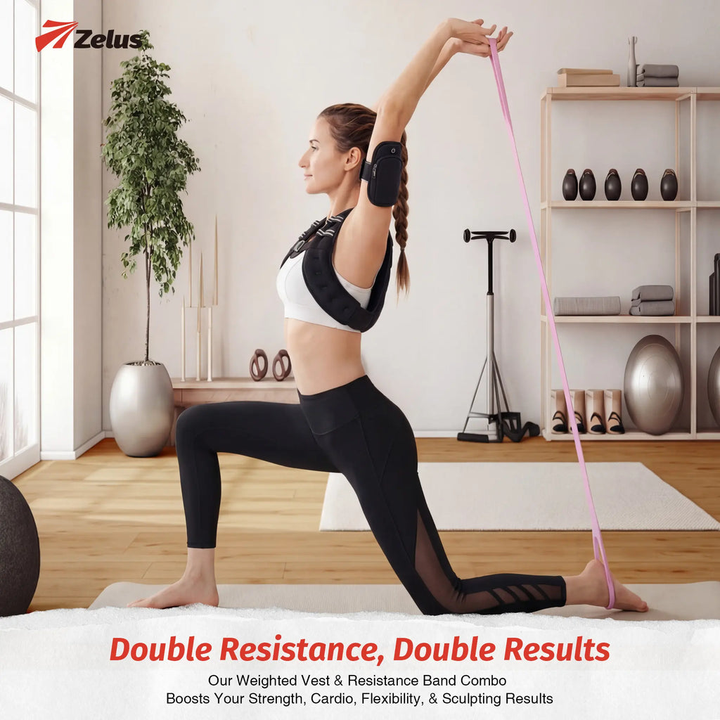 【Springstatements】Zelus Weighted Vests,6/8/12/16/20/25/30Lbs Weight Vest with Detachable Phone Pouch&Reflective Stripes&Adjustable Straps| Exercise Equipment & Workout Enhancer for Motivational Walking, Strength Training, Running, Rucking