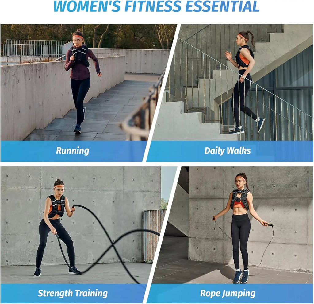 【Springstatements】Zelus Weighted Vests,6/8/12/16/20/25/30Lbs Weight Vest with Detachable Phone Pouch&Reflective Stripes&Adjustable Straps| Exercise Equipment & Workout Enhancer for Motivational Walking, Strength Training, Running, Rucking