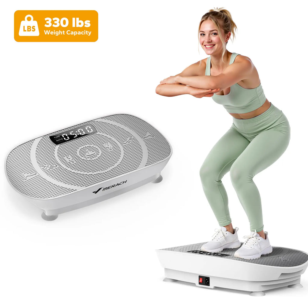 【Live Link Only】Merach Slim Vibration Plate Exercise Machine with Lymphatic Drainage for Full Body Workout and Fitness Equipment for Women